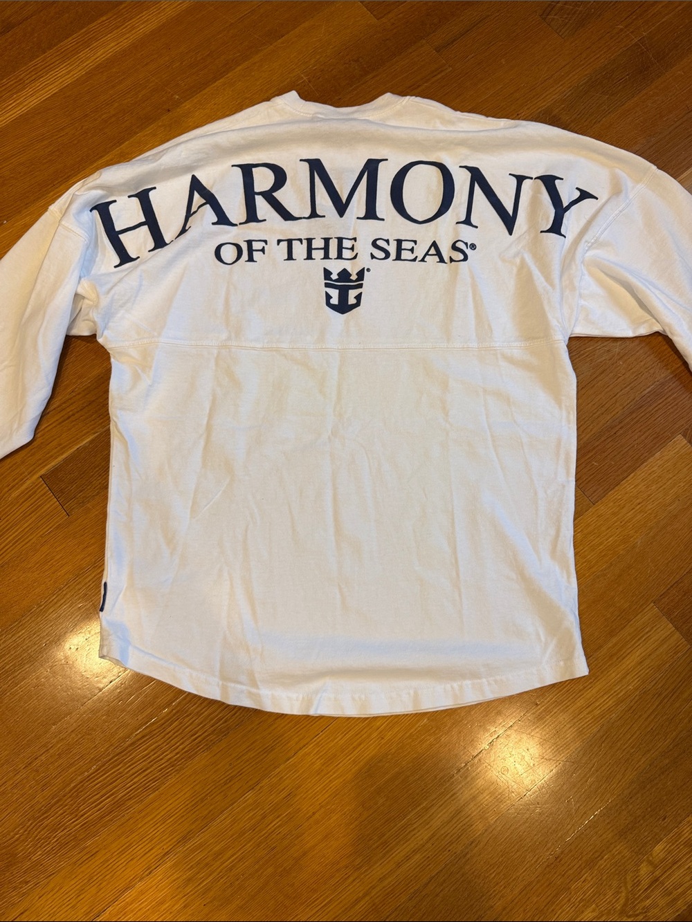 NWT Royal Caribbean Harmony of the Seas White Graphic Long Sleeve Shirt